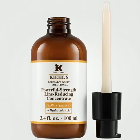 Kiehl's Powerful Strength Line Reducing Concentrate 3.4oz Hyaluronic Vitamin C. - Picture 3 of 5